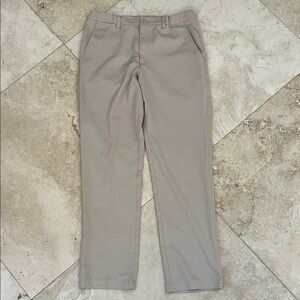Boys Size XL (18-20) PGA Tour Khaki Golf Pants with adjustable waist.